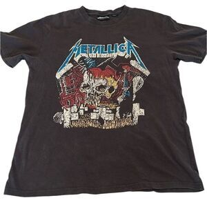Vintage Metallica size L 1987 short sleeve band shirt in ok vintage condition